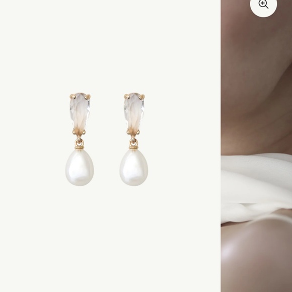 Pear dewdrop earrings - Picture 1 of 1